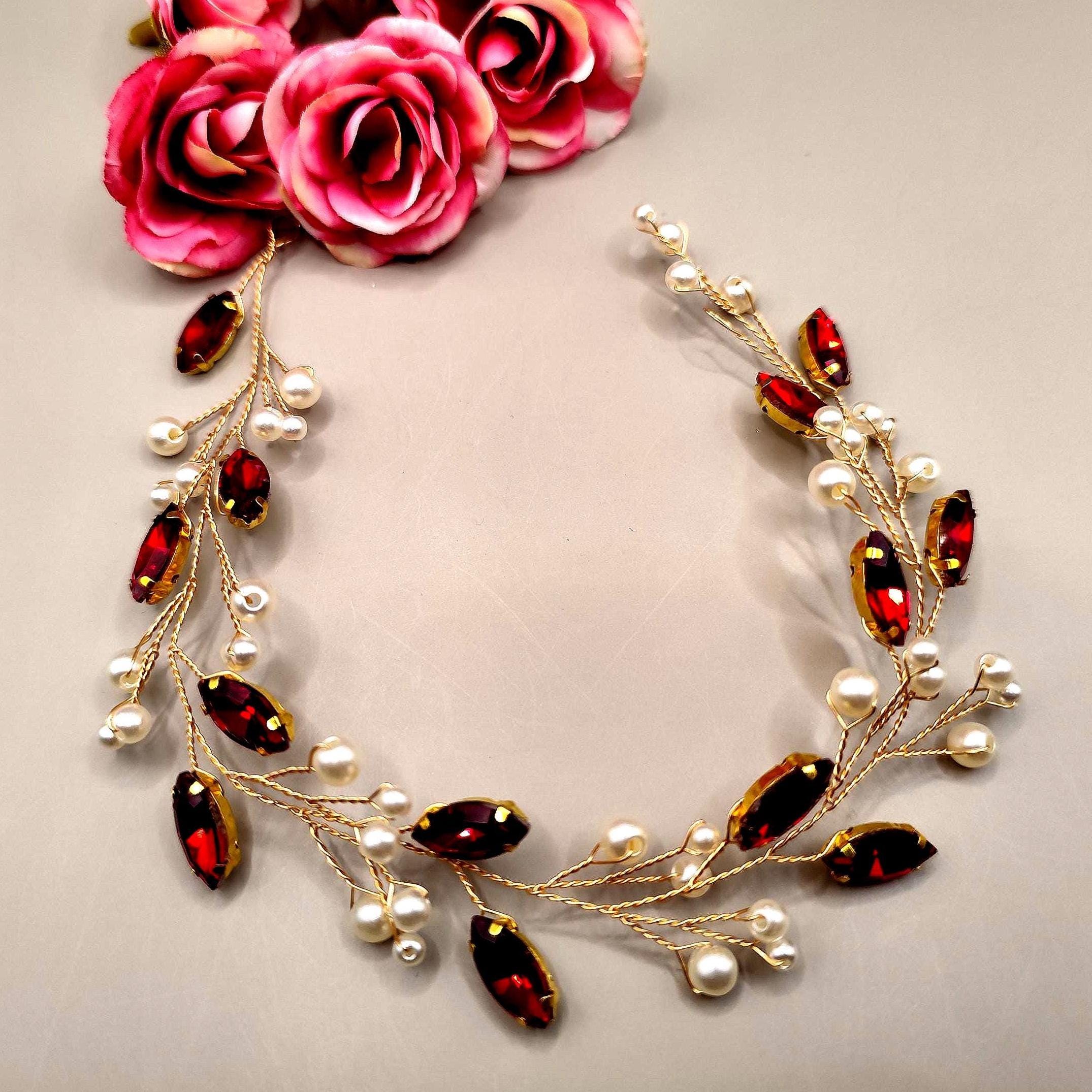 Red Wire Tiara - Etsy