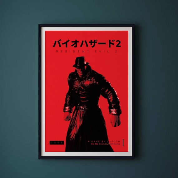 Resident Evil 2 (1998) Mr X | Unframed Video Game Print | Gaming