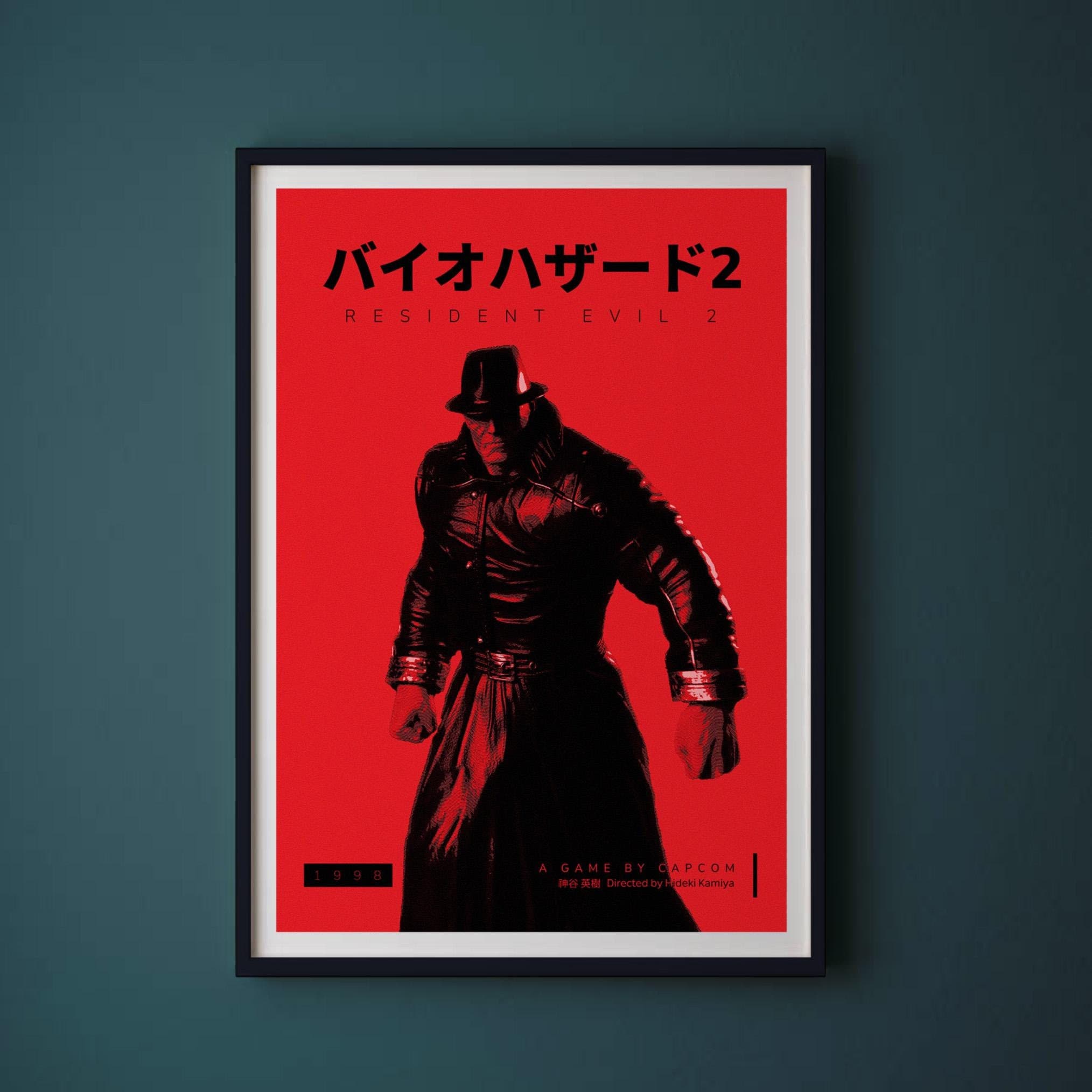 Resident Evil 2 (1998) Mr X | Unframed Video Game Print | Gaming