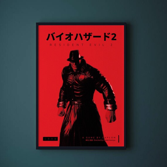 Resident Evil 2 (1998) Mr X | Unframed Video Game Print | Gaming