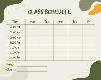 Class Schedule