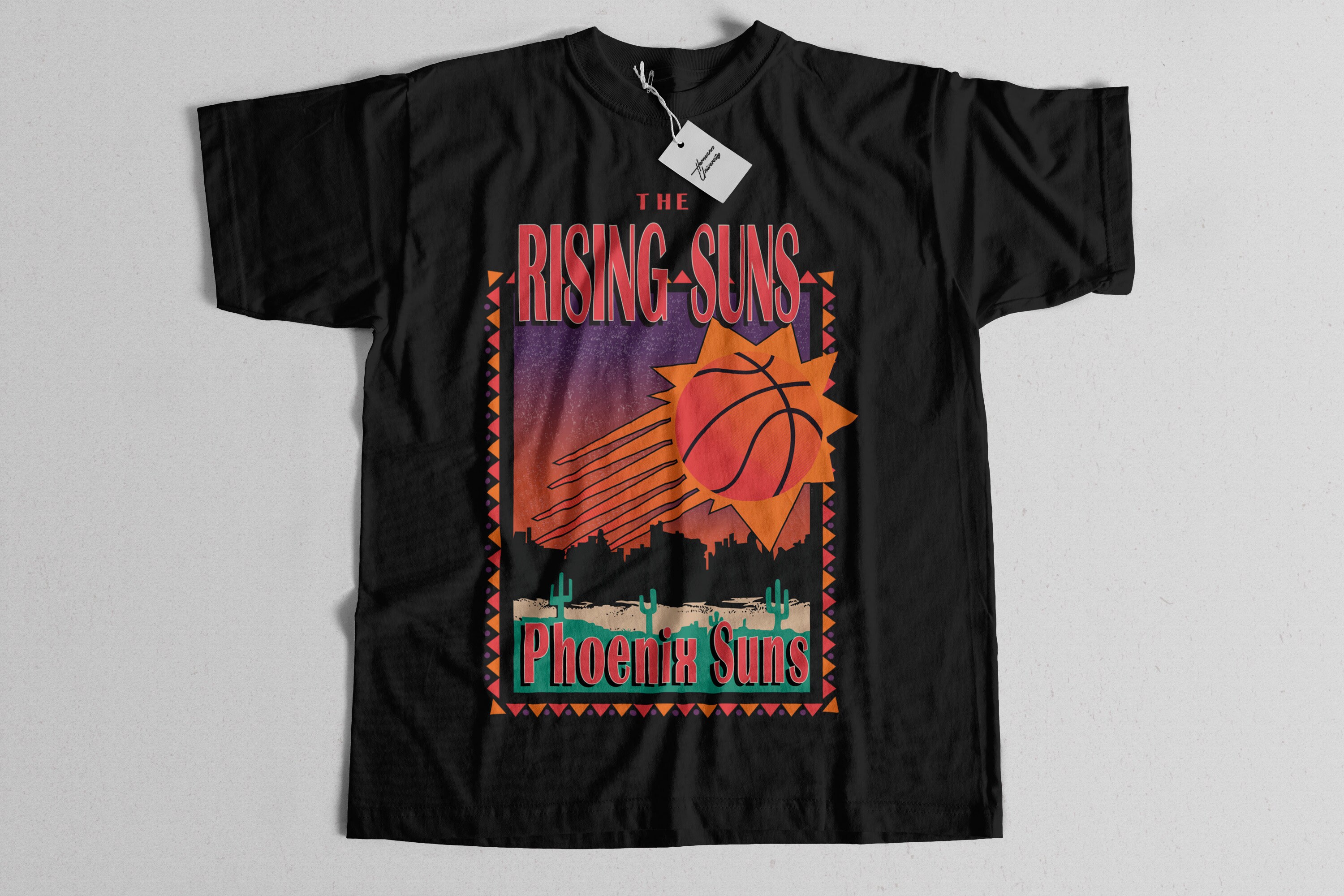 Phoenix Suns Vintage Hardwood Classics Big Logo NBA T-Shirt - Moon
