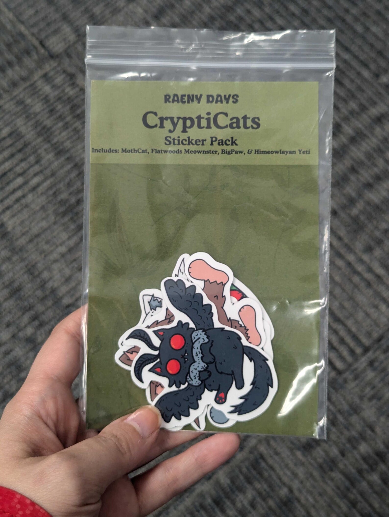 Crypticat Sticker Pack Etsy