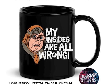League Of Gentlemen Black Glossy Mug Tubbs and Edward Royston Vasey Local shop My Insides are all wrong Reece Shearsmith Steve Pemberton