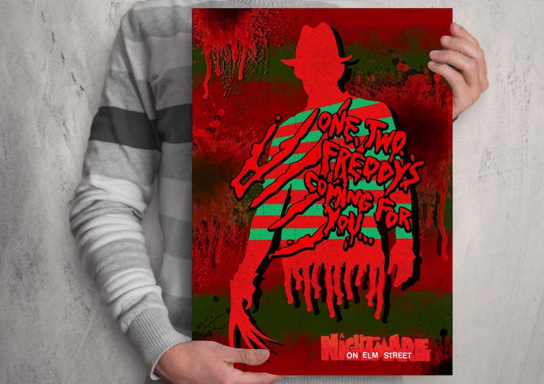Springwood Slasher Freddy Krueger. A Nightmare on Elm Street Poster Print Robert Englund ...