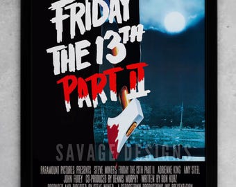 Jason Voorhees 'friday the 13th Part 2' Poster Camp Crystal Lake