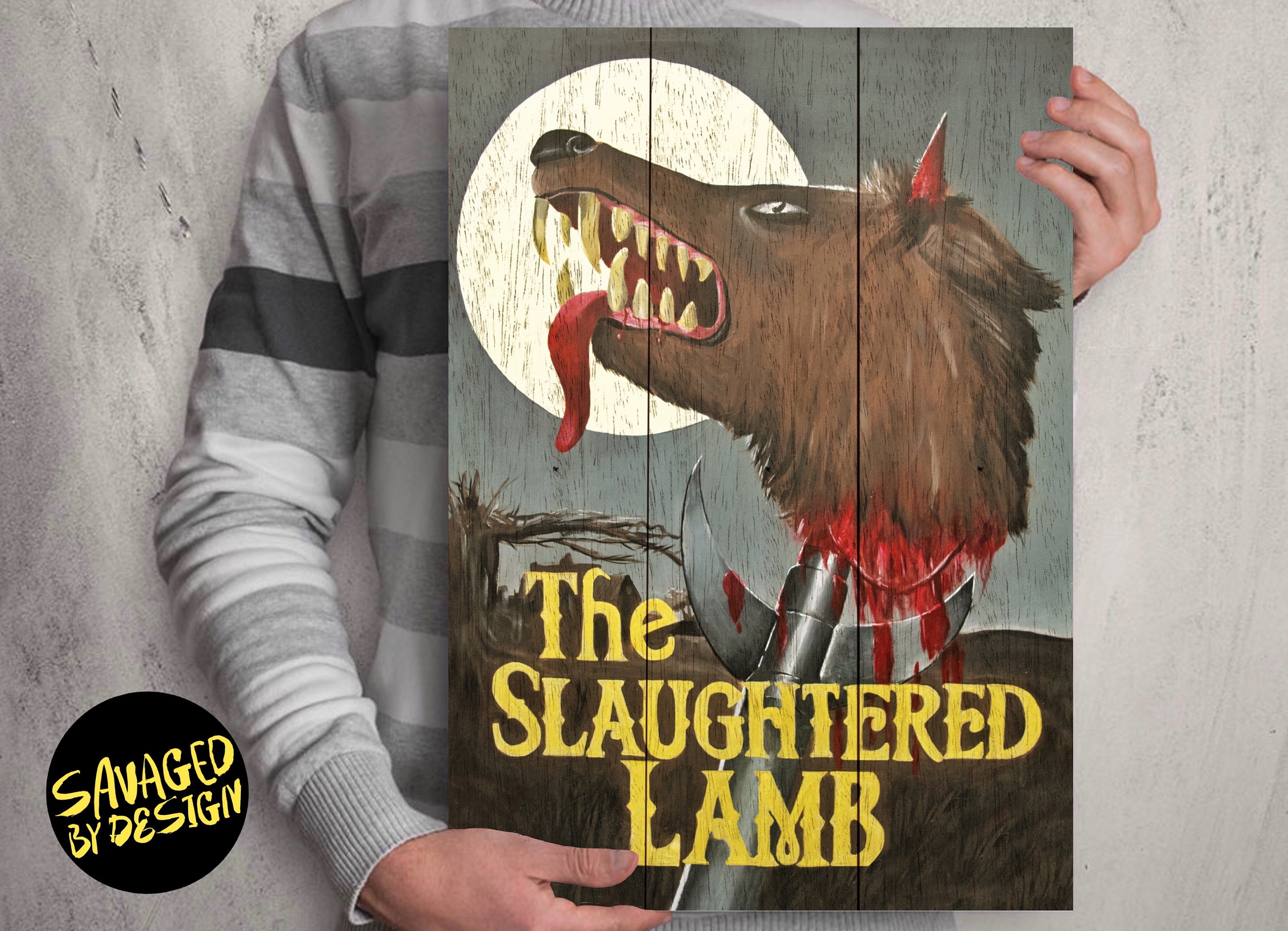 The Slaughtered Lamb Sign Poster American Werewolf In London Etsy the-slaughtered-lamb-sign-poster-american-werewolf-in-london-etsy