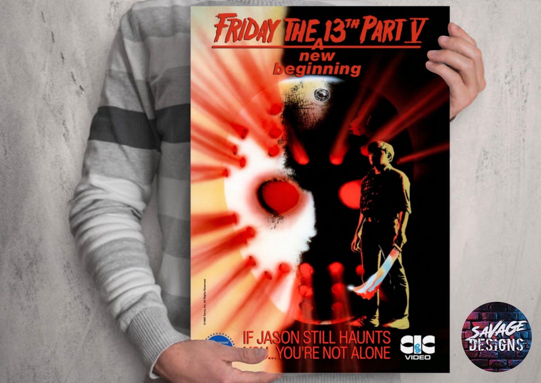 Jason Voorhees Friday the 13th Part 5 Poster Video Library Poster ...