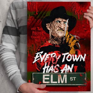 Freddy Krueger. Ein Alptraum auf Elm street Plakatdruck Robert Englund Horror Slasher 80er Filmplakat Druck Der Springwood Slasher
