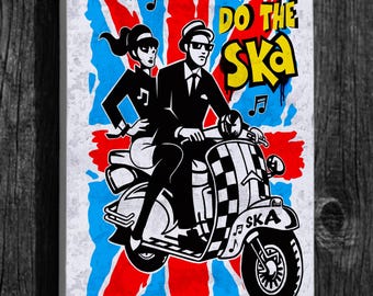 Poster Ska 2 Tone 44x31cm Skinheads Specials Madness Bad Manners