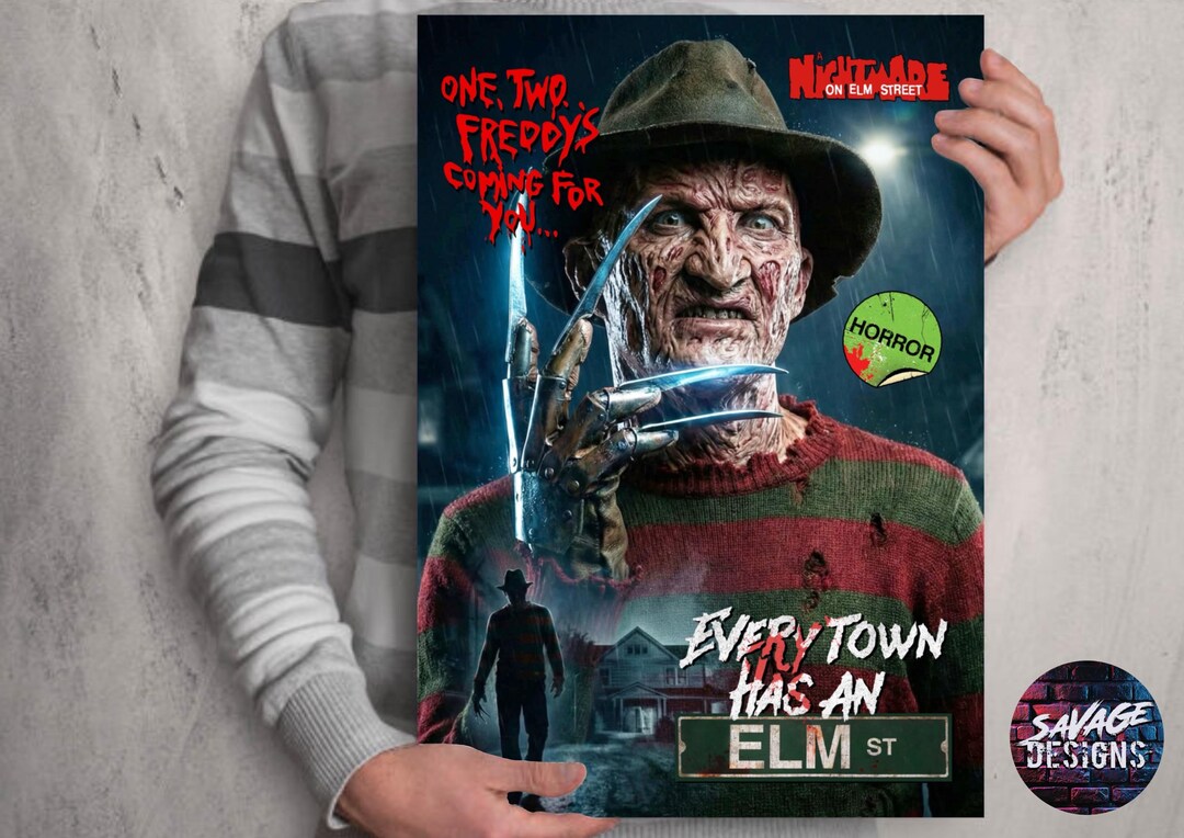 Springwood Slasher Freddy Krueger. A Nightmare on Elm Street Poster Print Robert Englund ...
