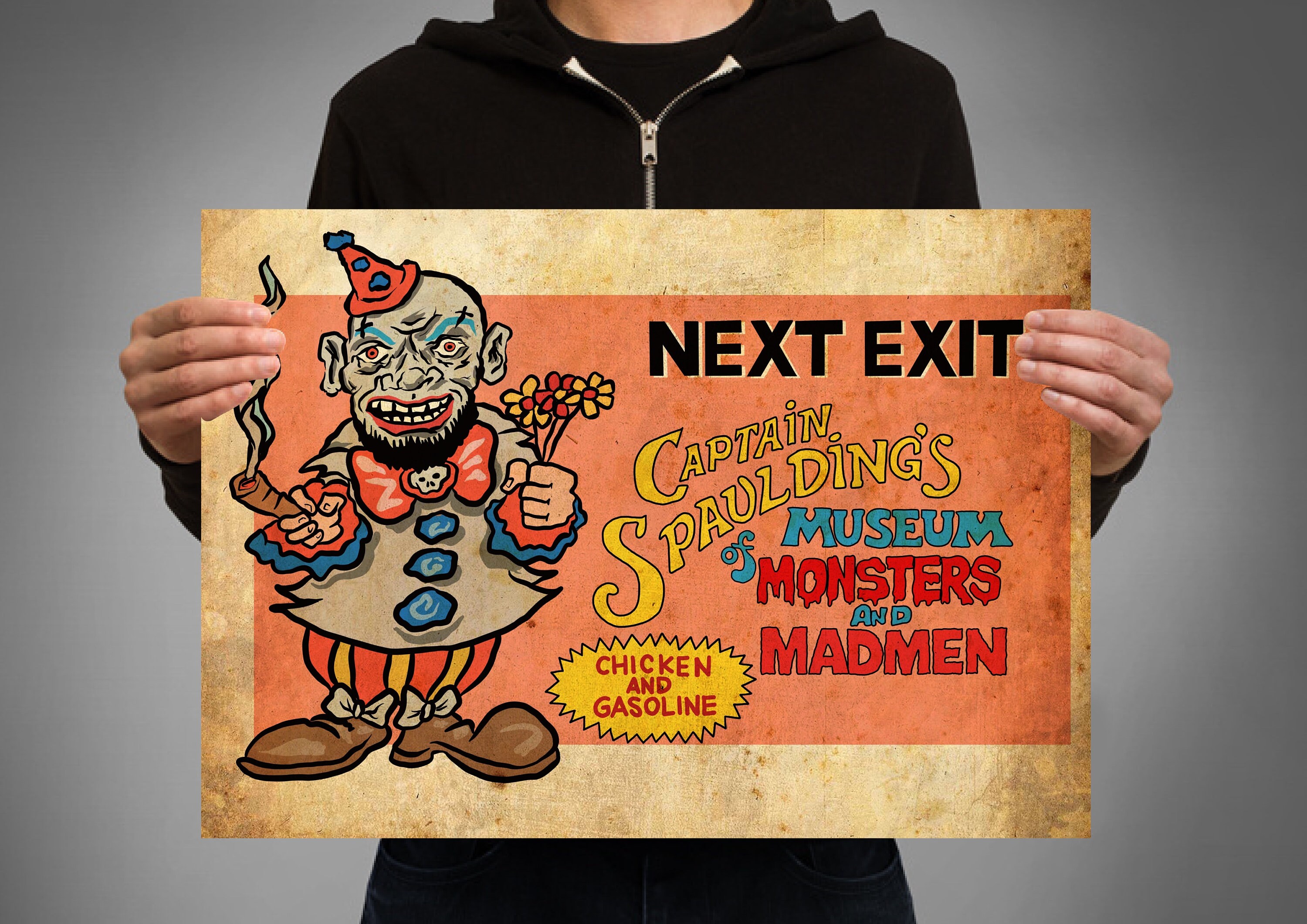 Captain Spaulding Museum Monsters and Madmen Poster . Devils Rejects. House  of a Thousand Corpses Sid Haig. Horror Movie Rob Zombie - Etsy