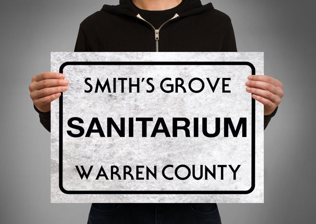 Halloween Smiths Grove Sanitarium Sign Poster Print Michael Myers Etsy