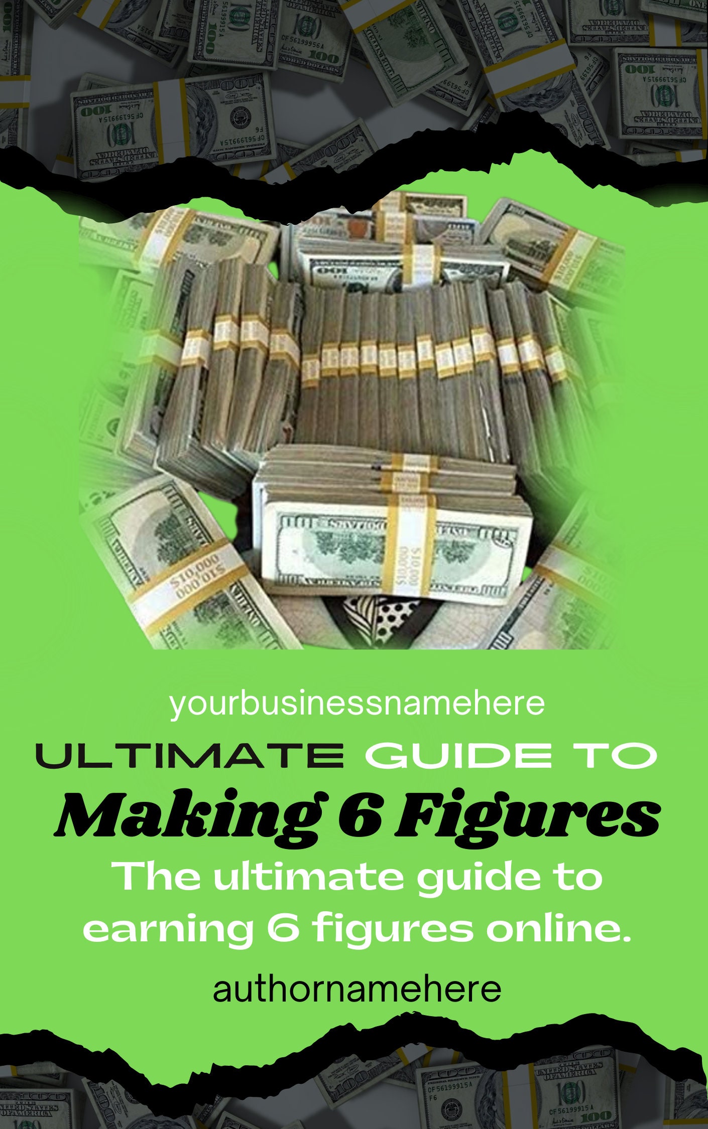 Ebook Template Front Covers, DIY Ebook Cover, Canva Template, Editable