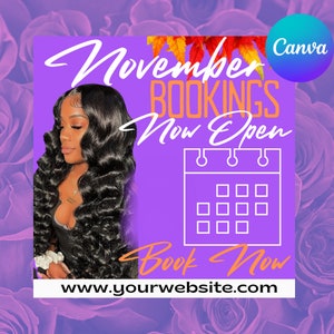Booking Flyer Book Now ,Book Now Flyer, Instagram, Social Media, Editable Template, Fall Season Sale Flyer, DIY Design, Boutique Flyer