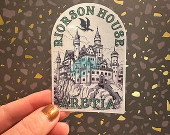 Riorson House | Iron Flame | Empyrean | Dragões | Xaden | Quarta Asa | Adesivos | Adesivos de Fantasia | Romantasy