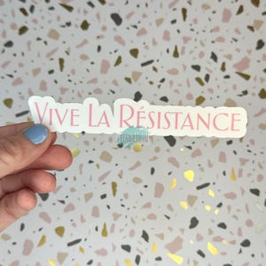 Vive La Résistance / Adesivi / Adesivi della Resistenza / Regali / Uguaglianza dei diritti / Uguaglianza / Amore / Proteggere / Combattere