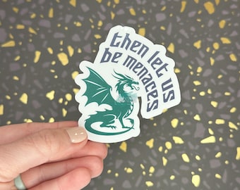 Sticker dragon quatrième aile | Décalcomanie en vinyle livresque fantastique