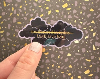 I Will Save Him Sticker | Fourth Wing Romantasy Vinyl Sticker
