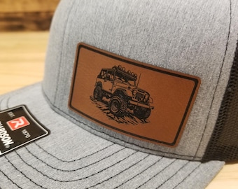 Wrangler Custom pu Leather Patch Hat Richardson 112 Car Truck Gift Christmas Birthday