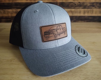 F150 Leather like Patch Hat Ford Truck