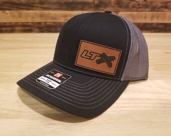 LTX Custom pu Leather Patch Hat Richardson 112 Car Truck Gift Christmas birthday