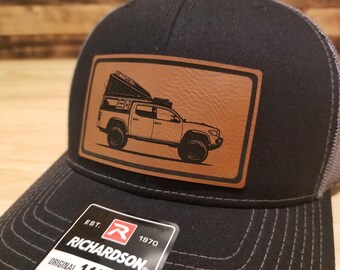 Tacoma Custom pu Leather Patch Hat Richardson 112 Car Truck Gift Christmas Birthday Fathers Day