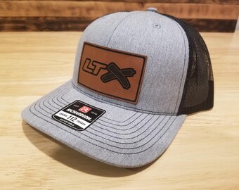 LTX Custom pu Leather Patch Hat Richardson 112 or Yupoong Car Truck Gift Christmas Birthday