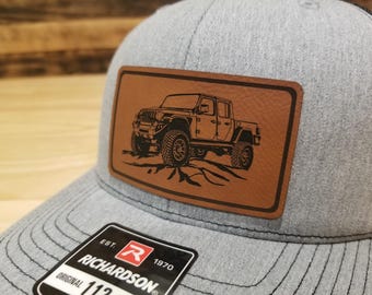 Gladiator Custom pu Leather Patch Hat HUSBAND DAD GIFT