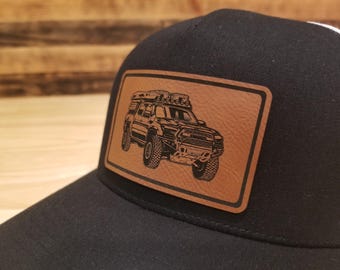 Tacoma Custom pu Leather Patch Hat Car Truck Guy Gift Christmas Birthday