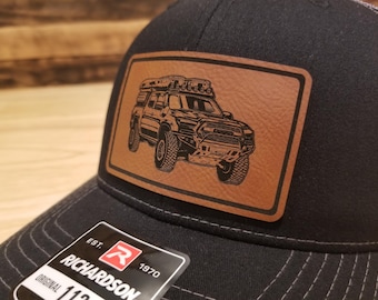 Tacoma Custom pu Leather Patch Hat Richardson 112 Car Truck Guy Gift Christmas Fathers Day
