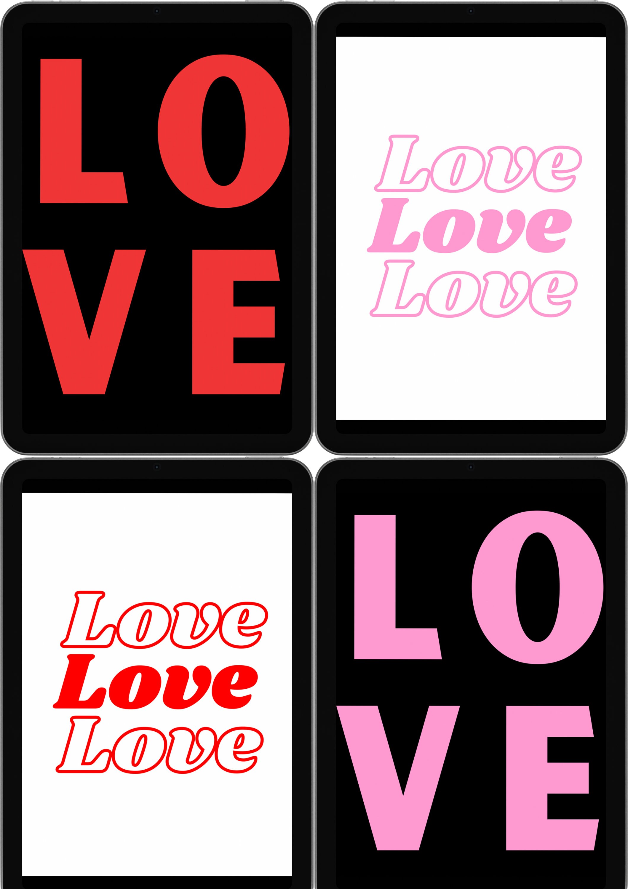 Love Printable Wall Art, Love Digital Download, Valentines Day ...