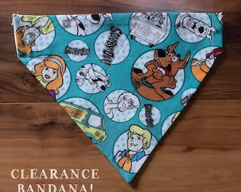 Clearance Scooby Doo Dog Bandana | Reversible Over the Collar Pet Scarf