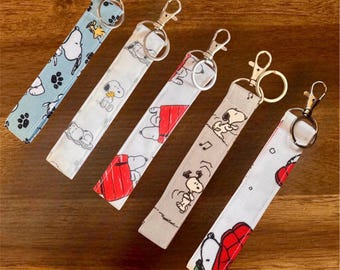 Fabric Wristlet Keychain, Key Fob, Lanyard