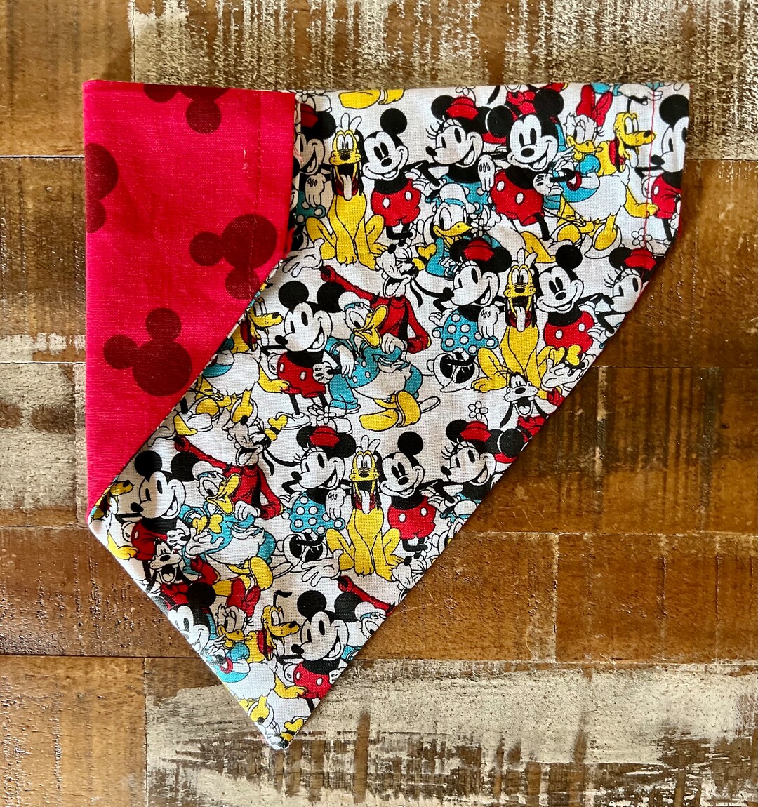 Disney Inspired REVERSIBLE Over the Collar Dog Bandanas Pet Neckwear