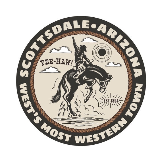 Vintage Flagstaff Arizona Circle Decal Sticker - Perfect Souvenir & Travel Memento