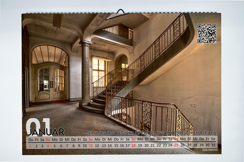 Calendar 2026 - Lost Places - A3 format image 3