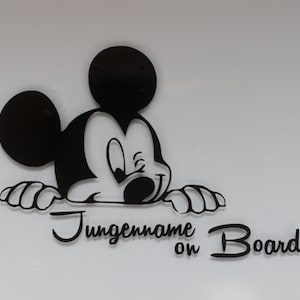 Adesivo Baby on Board personalizzato per auto