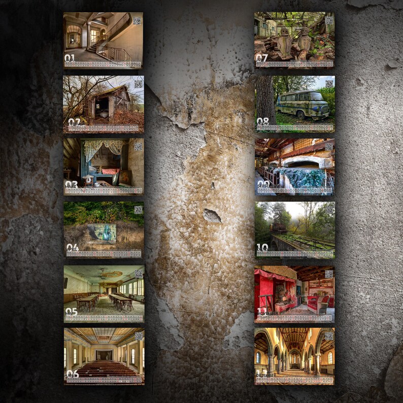 Calendar 2026 - Lost Places - A3 format image 2