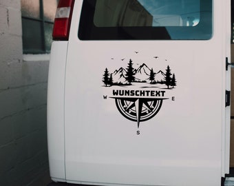 Car sticker personalized with your desired text Camper