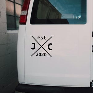 Naklejka na samochód personalizowany kamper / kemping
