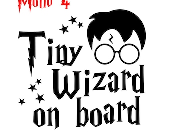 Car sticker Tiny Wizard on Board / Baby on Board Sticker
