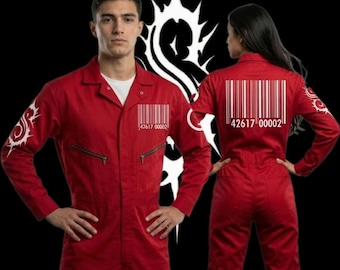 2026 Dystopian Alpha Series '99 Scarlet Remix Barcode Jumpsuit