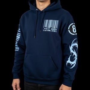 Dystopian Nightmare Hoodie, BLACK Hooded Pullover.