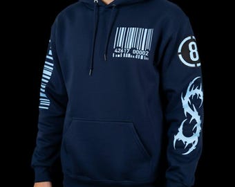 Dystopian Nightmare Hoodie, BLACK Hooded Pullover.