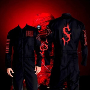 Shadow Assassins Series Barcode Jumpsuit! Black Coveralls. Unisex!