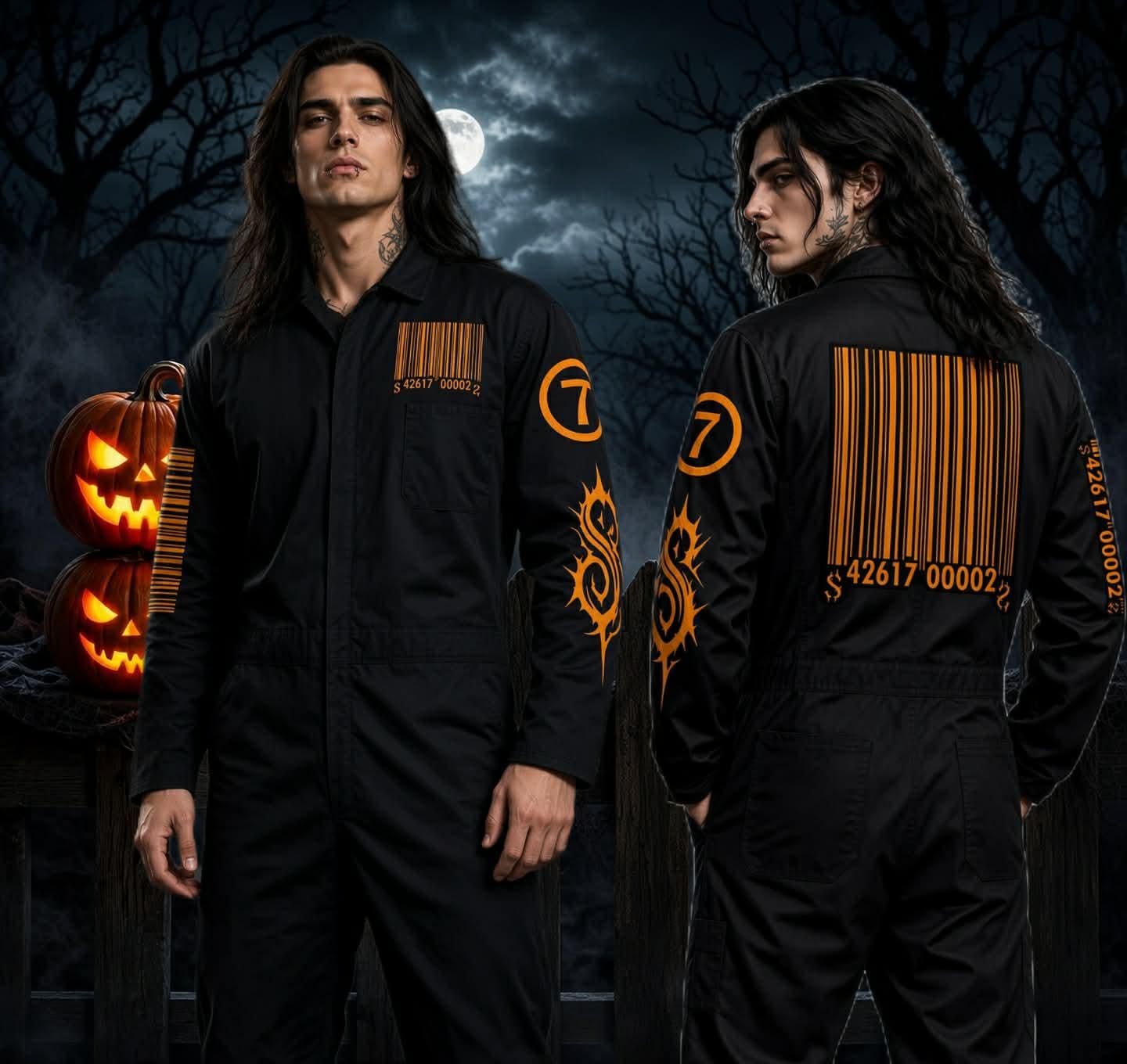 Slipknot Themed Jumpsuit. Black Coveralls, Limited Edition