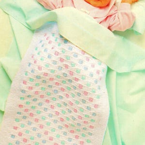 Vintage Knitting Pattern Baby Blanket PDF Instant Digital Download 1990's