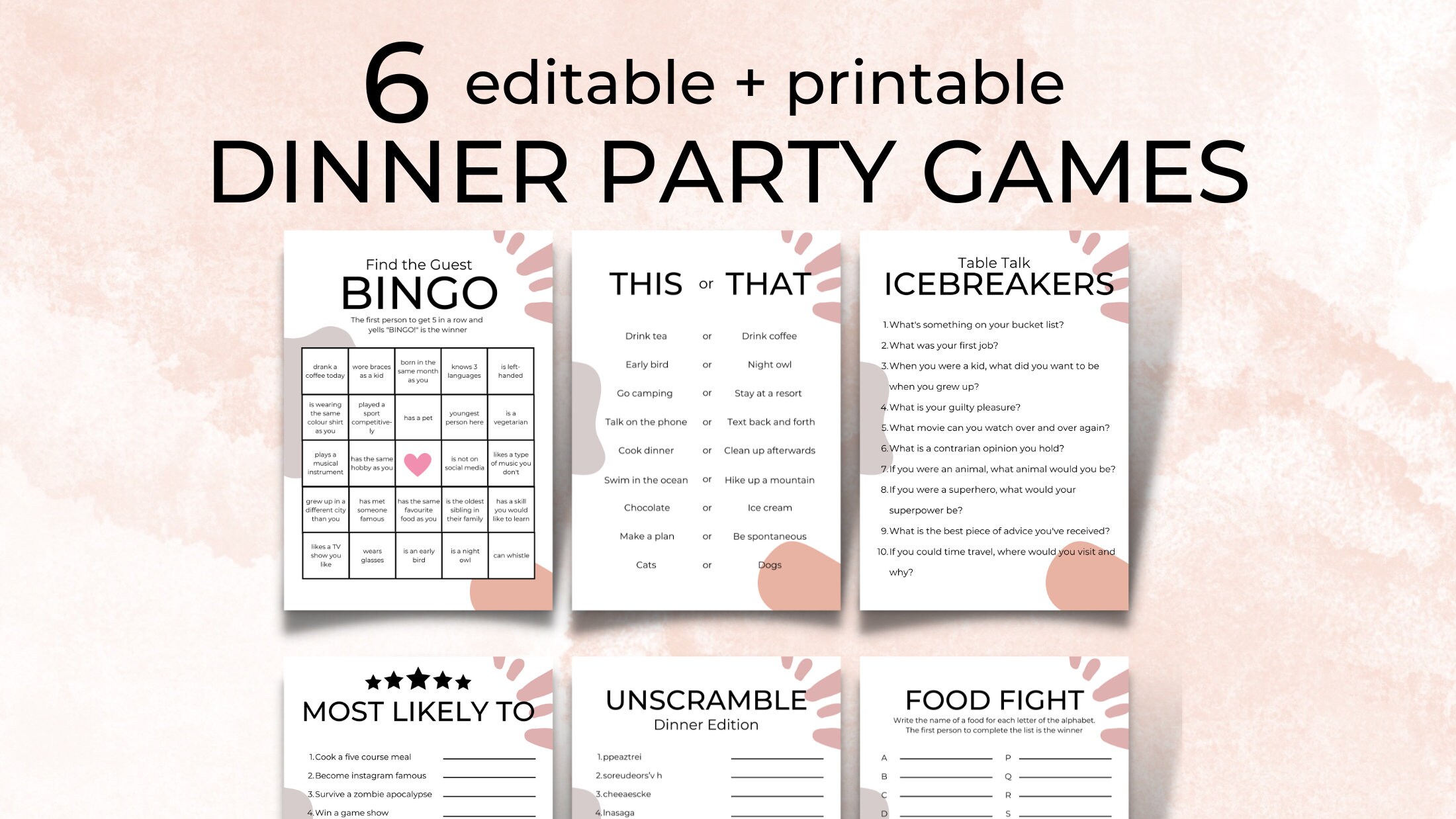 Games for Adults - Etsy