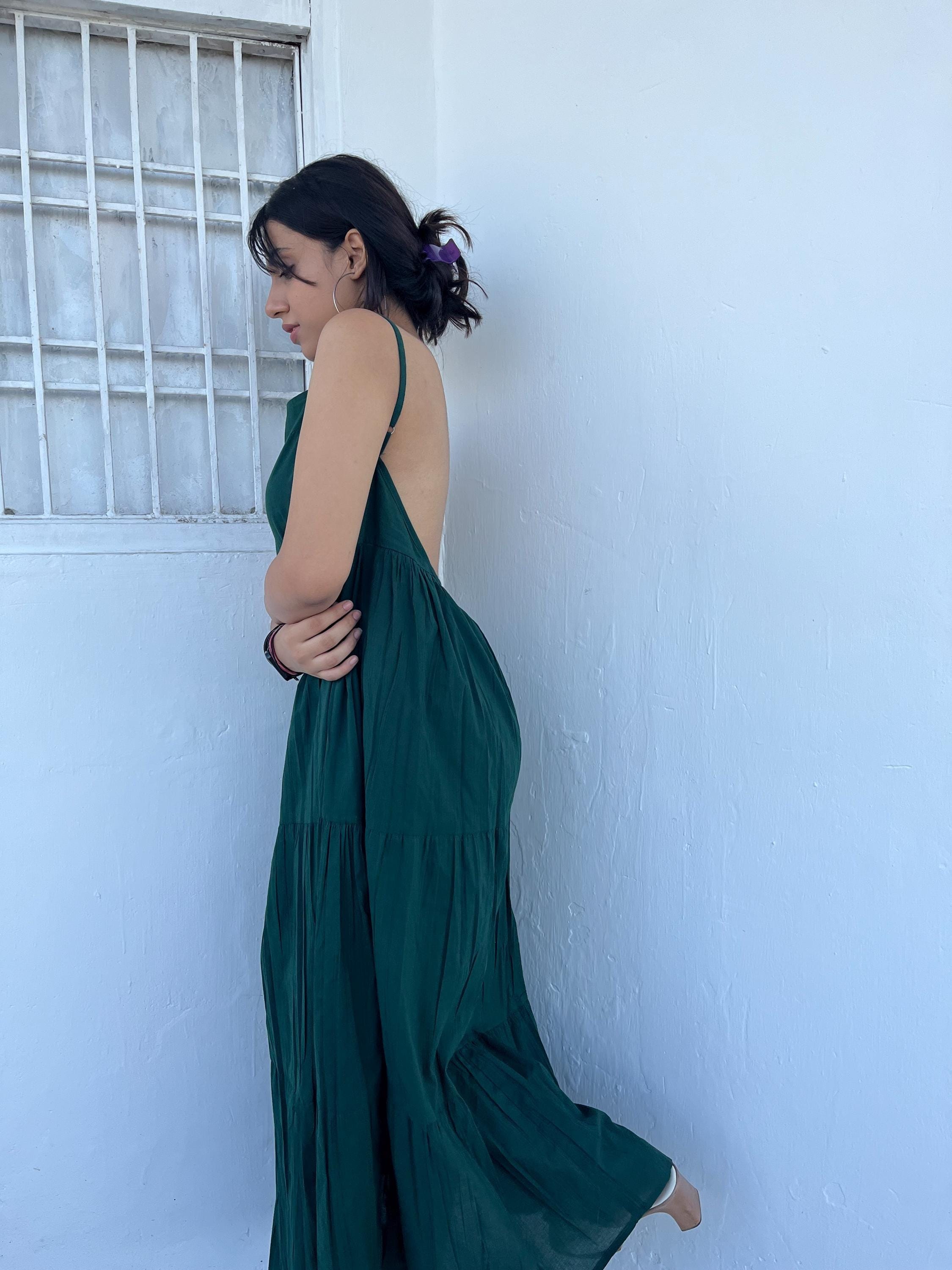 navy blue dress for baby girl Olive Green Satin Pleated Backless Maxi Dress | Womens | Medium | 100% Polyester | Lulus | Homecoming | Holiday Dresses main image 1